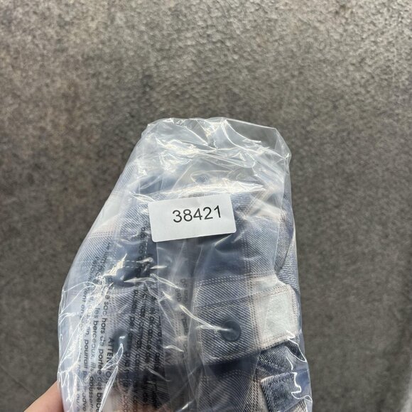 Vans Shirt Womens XS Blue White Plaid Flannel Button Down Long Sleeve Casual - Picture 10 of 10